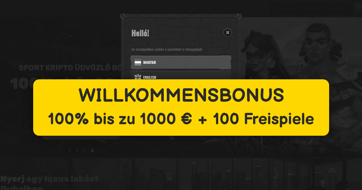 Spinaga Casino welcome bonus