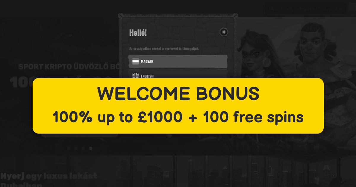 Spinaga Casino welcome bonus