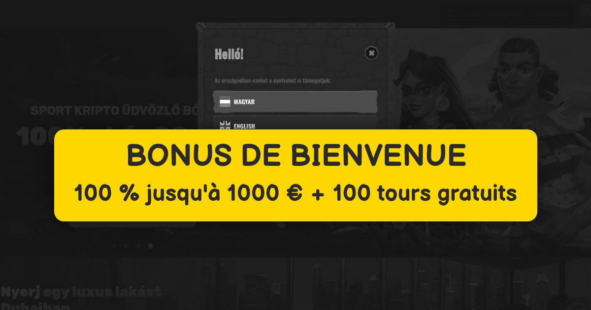 Spinaga Casino welcome bonus